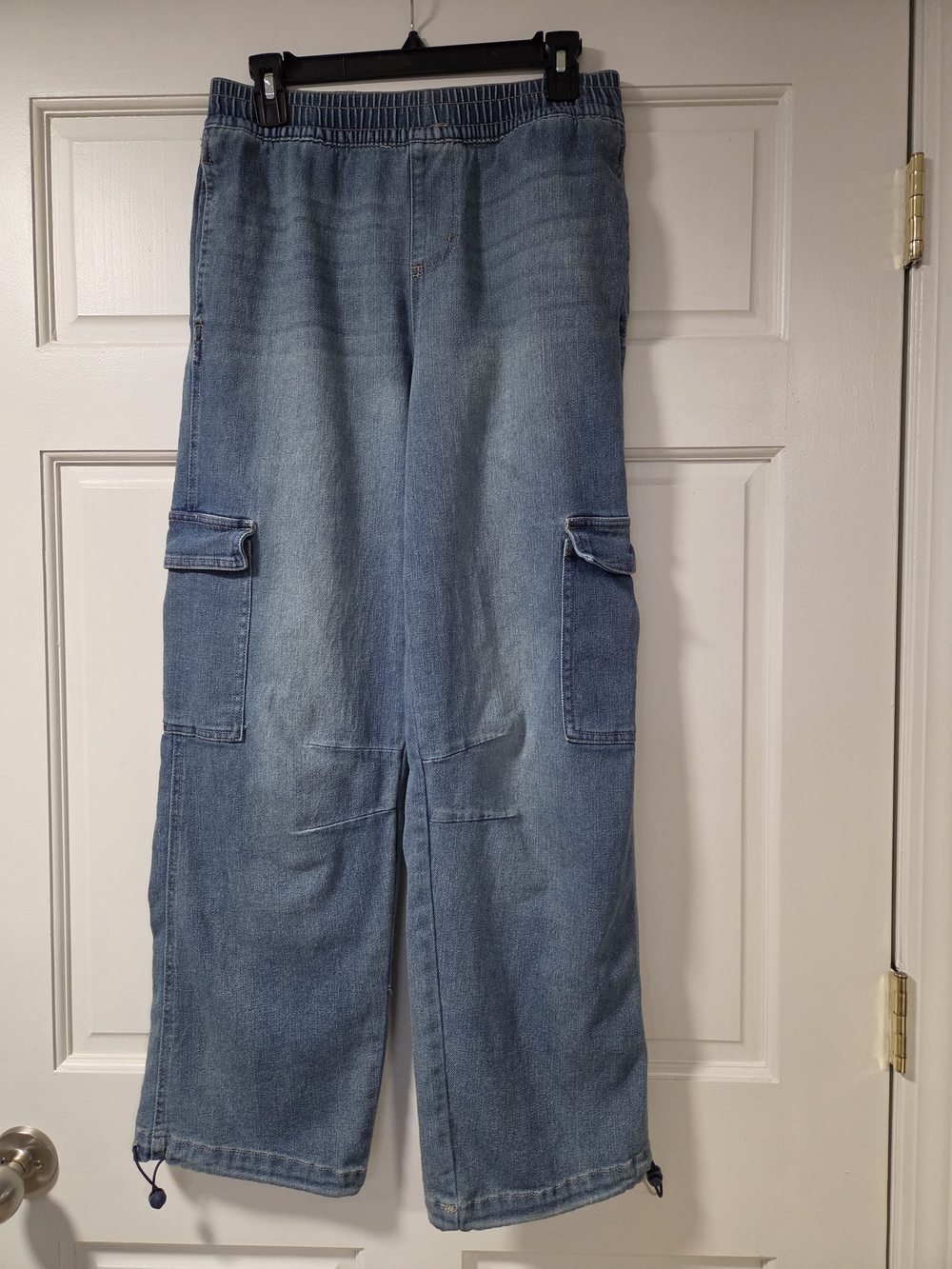 Vanilla Star Light Blue Relaxed Cargo Jeans